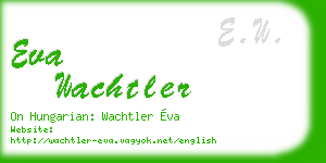 eva wachtler business card