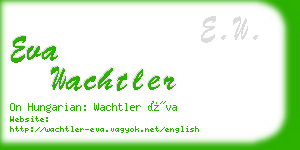 eva wachtler business card